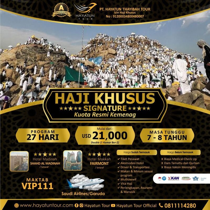 haji khusus signature